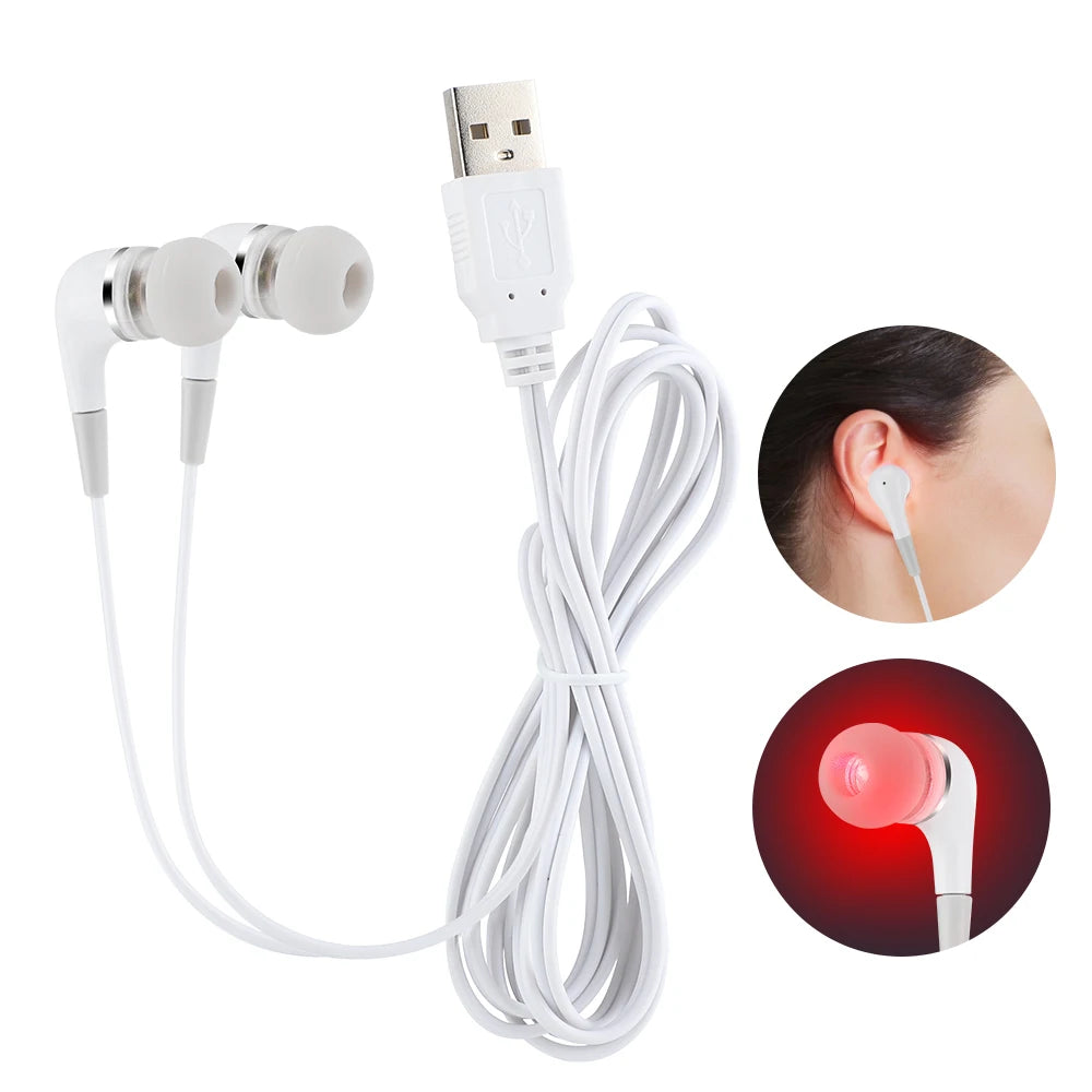 Ear Laser 50nm Irradiation Physiotherapy Ear Plugs Balance Reduce Blood High Pressure